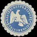 Siegelmarke des Regierungspräsidenten mit dem preußischen Wappenadler, der im Juni 1921 eingeführt und im Oktober 1933 abgeschafft wurde.