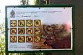 Informationstafel am Eingang des Parks