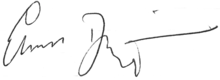 Signatur von Eberhard Diepgen