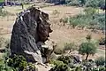 Die Sphinx bei Sykia, ein natürlicher Felsen