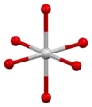 Tetragonal-bipyramidische Koordination um ein Silber-Atom im Silverchromat-Kristallgitter
