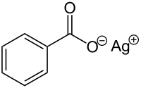 Strukturformel von Silberbenzoat