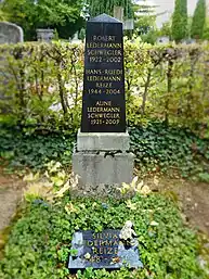 Silvia Ledermann-Reize (1948–2012) Schauspielerin. Grab auf dem Friedhof Wolfgottesacker, Basel