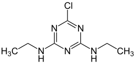 Struktur von Simazin