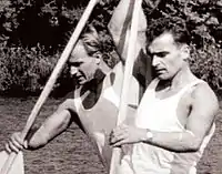 Simion Ismailciuc (links) mit Alexe Dumitru, 1956