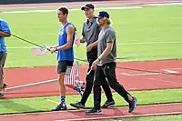 Logan Cunningham (rechts) – 5,30&nbsp;mCale Simmons (links) – 5,30&nbsp;m