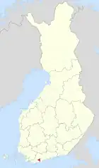 Lage von Siuntio in Finnland