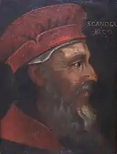 Gentile Bellini: Porträt von Skanderbeg, 1467