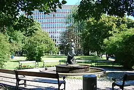 Brunnen am Olaf-Bull-Platz.