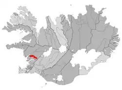 Lage von Gemeinde Skorradalur