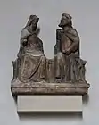 Gotische Figurengruppe der Marienkrönung im Seitenschiff