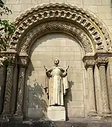 Antonius von Padua, an der Seite zur Adalbertstraße