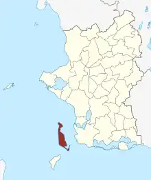 Lage des Agersø Sogn in der Slagelse Kommune