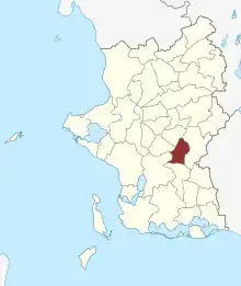 Lage des Flakkebjerg Sogn in der Slagelse Kommune