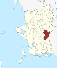 Lage des Gimlinge Sogn in der Slagelse Kommune