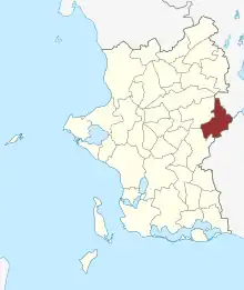 Lage des Kirkerup Sogn in der Slagelse Kommune