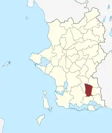 Lage des Sønder Bjerge Sogn in der Slagelse Kommune