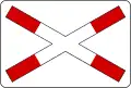 Andreaskreuz: Bahnübergang