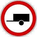 Fahrverbot für Kraftfahrzeuge mit Anhänger