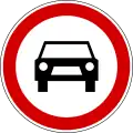 Fahrverbot für alle Kraftfahrzeuge, ausgenommen Mopeds und Motorräder