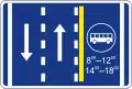 Bussonderfahrstreifen (Zeitliche Beschränkung)