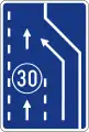 Fahrstreifentafel (Ende)