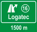 Abfahrt als Ankündigung