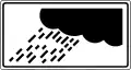Zusatzzeichen „bei Regen“