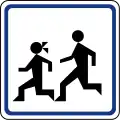 Zusatztafel an Bussen „Schulbus“
