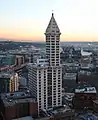 Blick vom Pacific Building, im Hintergrund