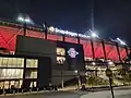 Fassade des Stadions