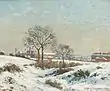 Paysage sous la neige à South Norwood