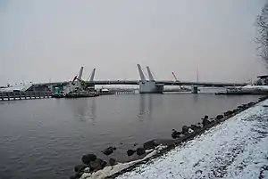 Most 100-lecia Odzyskania Niepodległości PolskiBrücke zum 100. Jahrestag der Wiedererlangung der Unabhängigkeit Polens