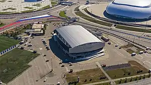 Das Ice Cube Curling Center von Sotschi