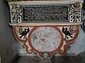 Sockel des Epitaphs