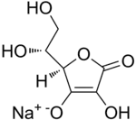 Strukturformel von Natriumisoascorbat