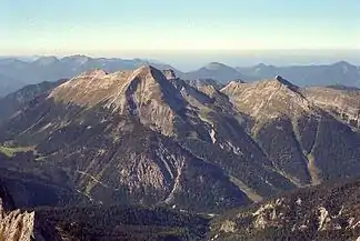 Die Soierngruppe von der Östlichen Karwendelspitze