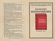 Werbefaltblatt vom Sommer 1927 (4 Seiten, 186 × 128 mm)