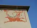 Sgraffito, Sonnenuhr 1936, Gottfried Keller Schulhaus Basel