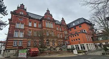 Sophien-Krankenhaus Weimar Hauptgebäude Rückansicht (2023)