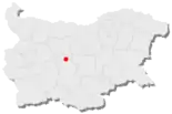 Karte von Bulgarien, Position von Sopot hervorgehoben