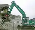 Sortiergreifer beim Abbruch