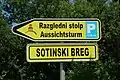 Wegweiser am Plateau