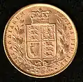 Englischer Goldsovereign, 1871 – Revers (Victoria)