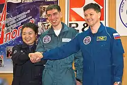 v. l. n. r. Yi So-yeon, Sergei Wolkow, Oleg Kononenko