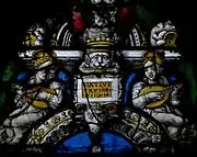 Musizierende Engel und Jahreszahl 1546