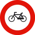 R-114Einfahrtverbot für Fahrräder