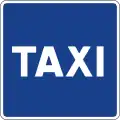 S-18Parkplatz für Taxis reserviert