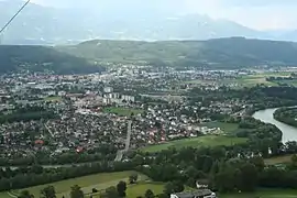 Blick vom Drautal bei Spittal aus