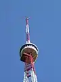 Spitze des Blosenbergturms mit Dachkapazität